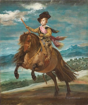  diego Pintura al %C3%B3leo - Príncipe Baltasar Carlos a caballo retrato Diego Velázquez